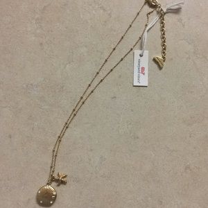 Vineyard Vines sand dollar gold necklace
