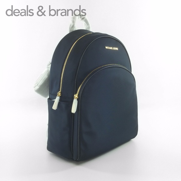 NWT MICHAEL KORS Abbey Nylon Large Backpack Navy