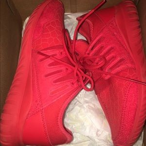 Red Adidas Tubulars