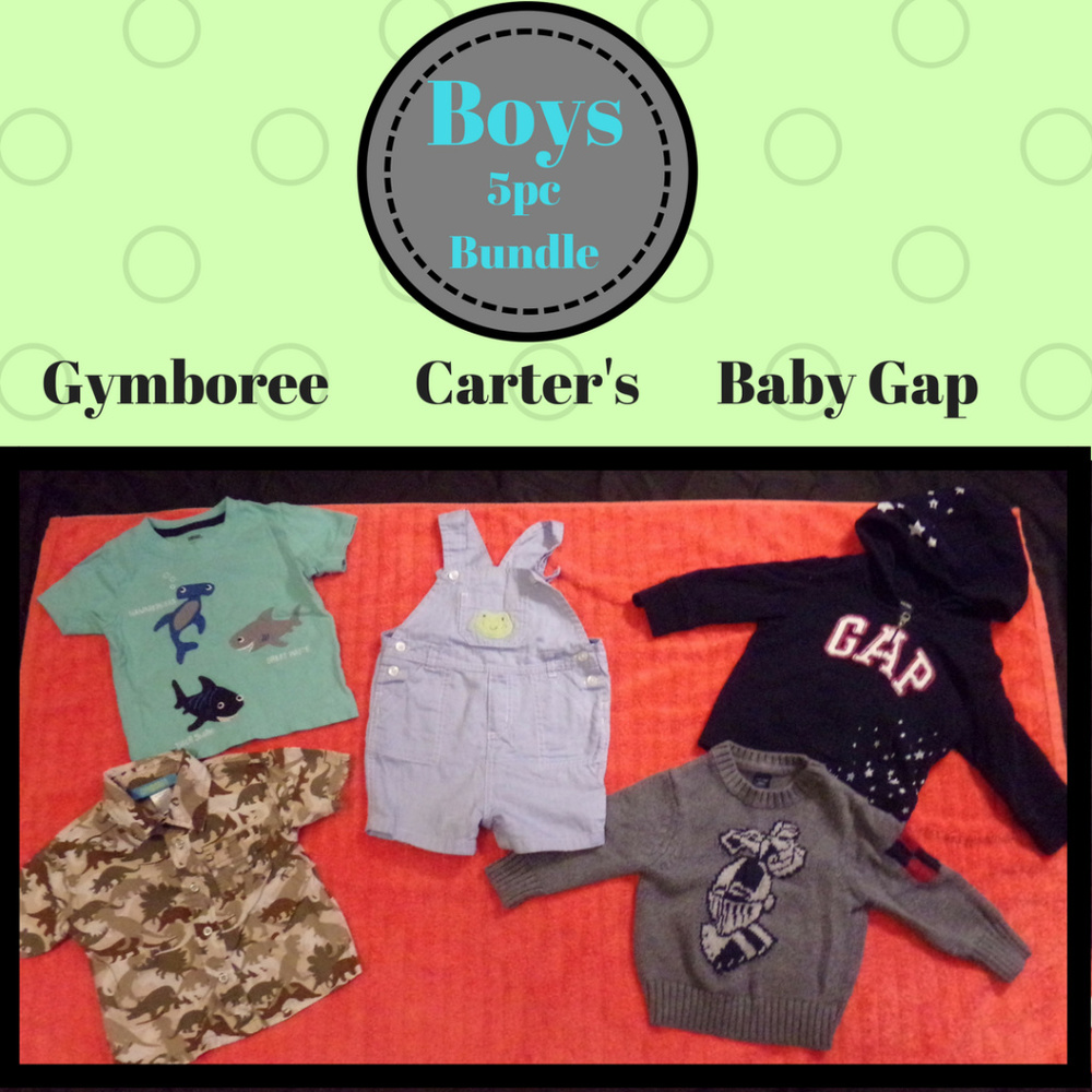 Boy's 12-18 month 5pc Bundle Baby Gap Carters