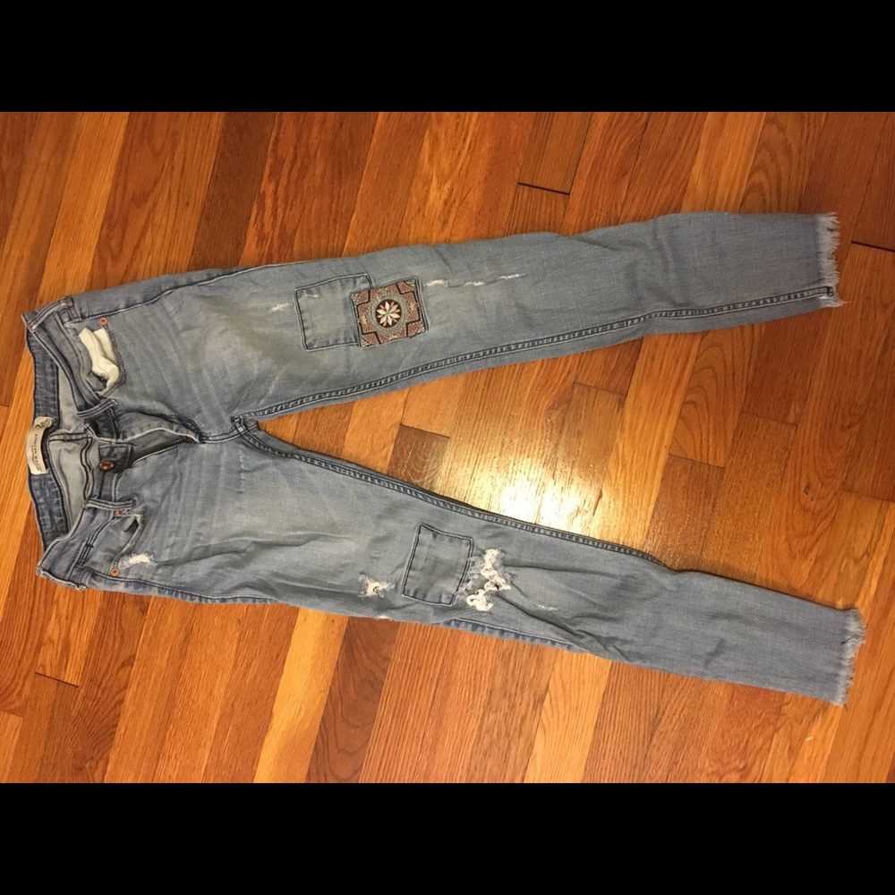 Embroidered Abercrombie jeans