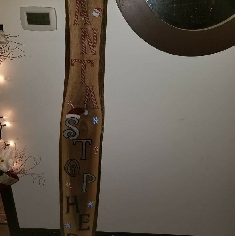 Wooden sign