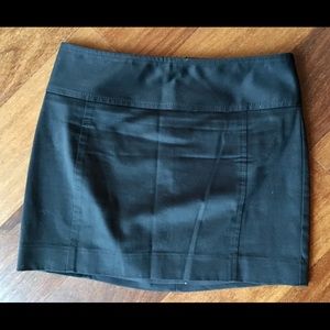 Black mini skirt