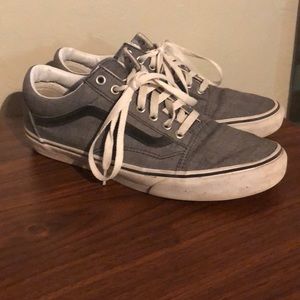 Grey and white vans size 10.5