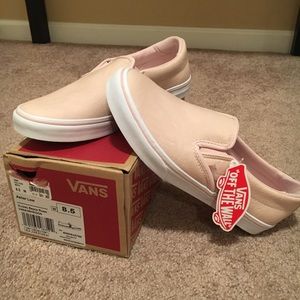 Vans Pale Pink Slip-ons size 8.5