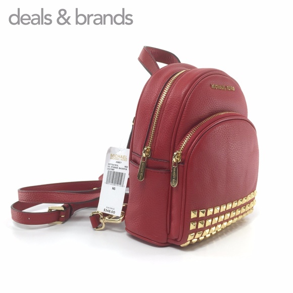 NWT MICHAEL KORS Leather Abbey XS Studded Backpack