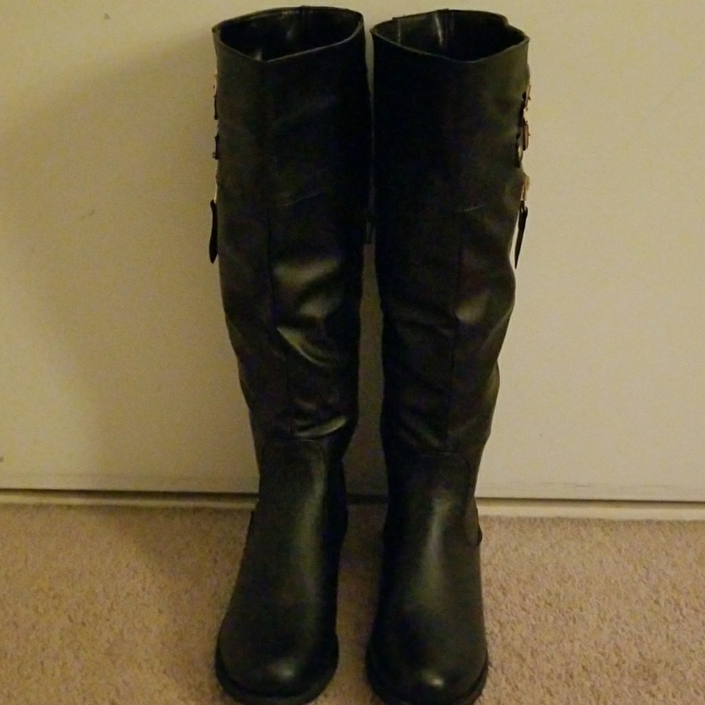 Brand new black tall boots