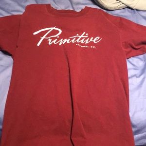 Burgundy Primitive size medium shirt