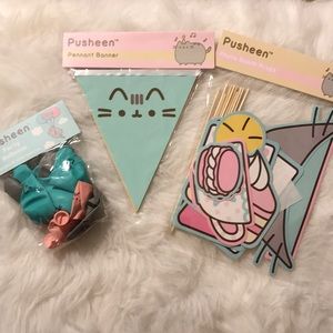 Pusheen party bundle!  🎈, banner photo booth prop