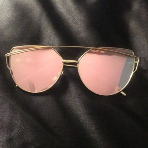 Pink Lens Sunglasses