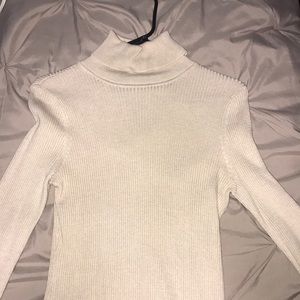 Beige turtle neck
