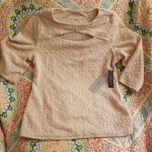 JENNIFER LOPEZ BLUSH PINK BLOUSE