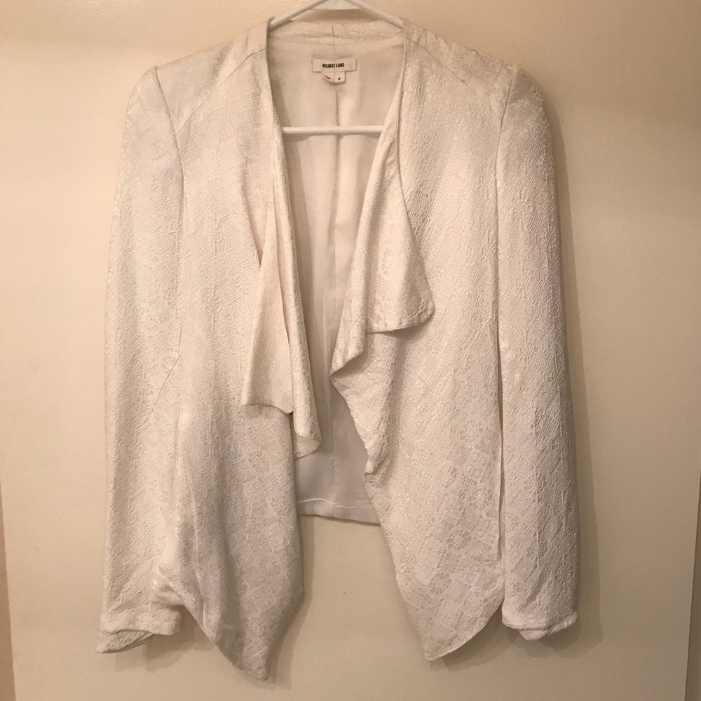 Helmet Lang chic white jacket