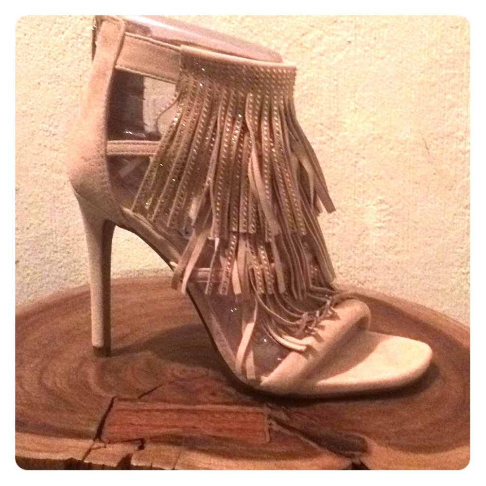 Steve Madden Fringlyr Rhinestone-Detailed Suede