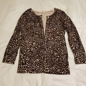 Nordstrom rack cardigan medium animal print