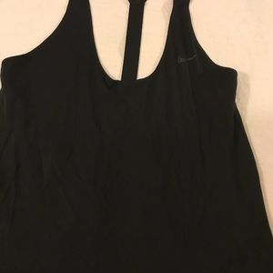 Black Nike Tank with T Racer Back