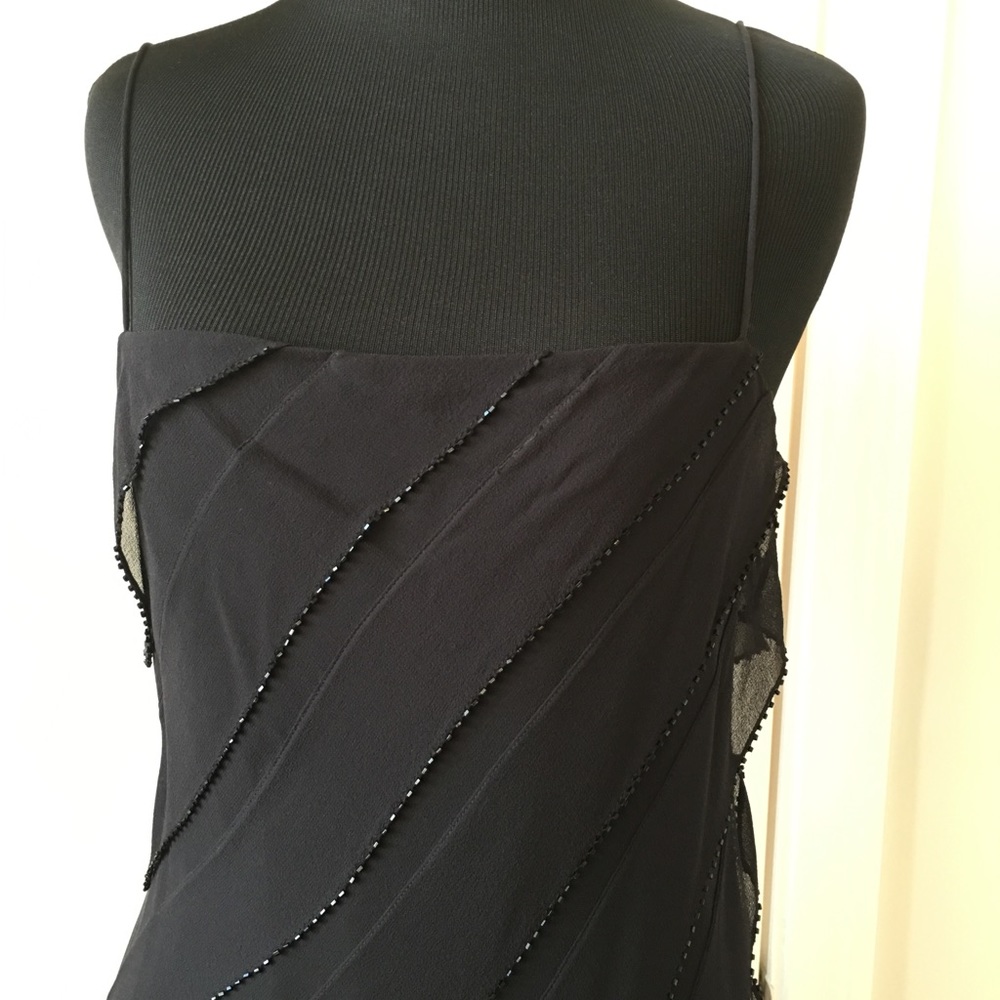 black beaded vintage dress