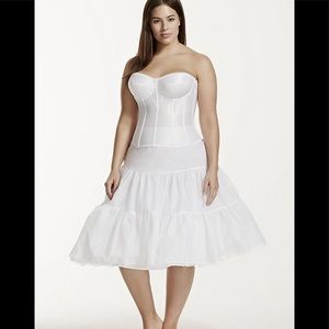 Tea Length Plus Size Bridal Slip