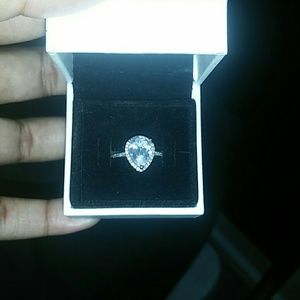 Pandora raindrop shaped beautiful ring