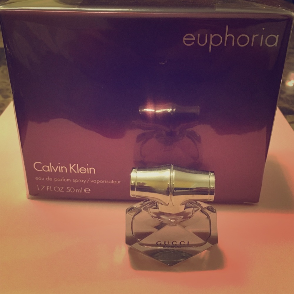 Calvin Klein Euphoria and mini Gucci Bamboo
