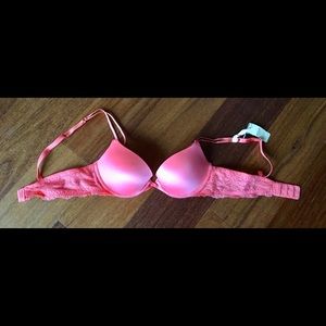 One coral push up & one lightly padded blue/green