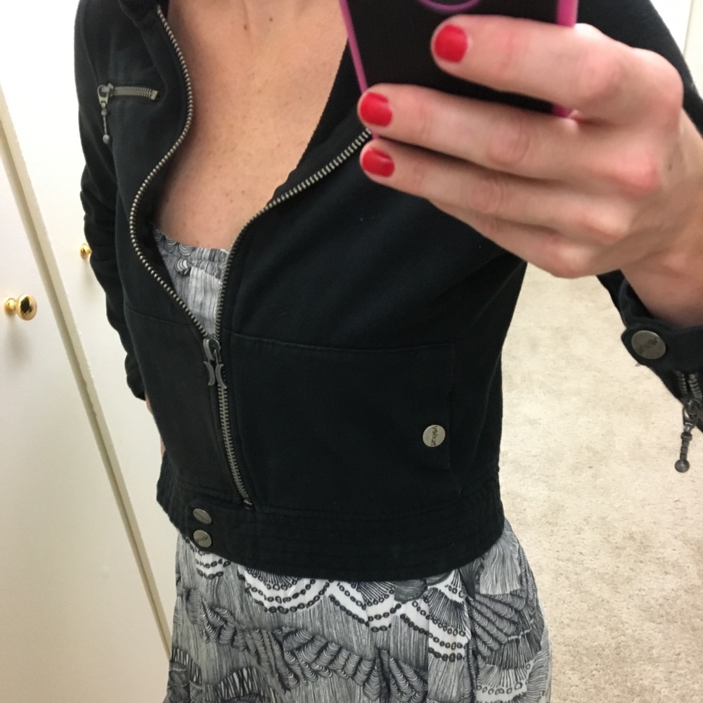 Hurley Hoodie Jacket Size M Black