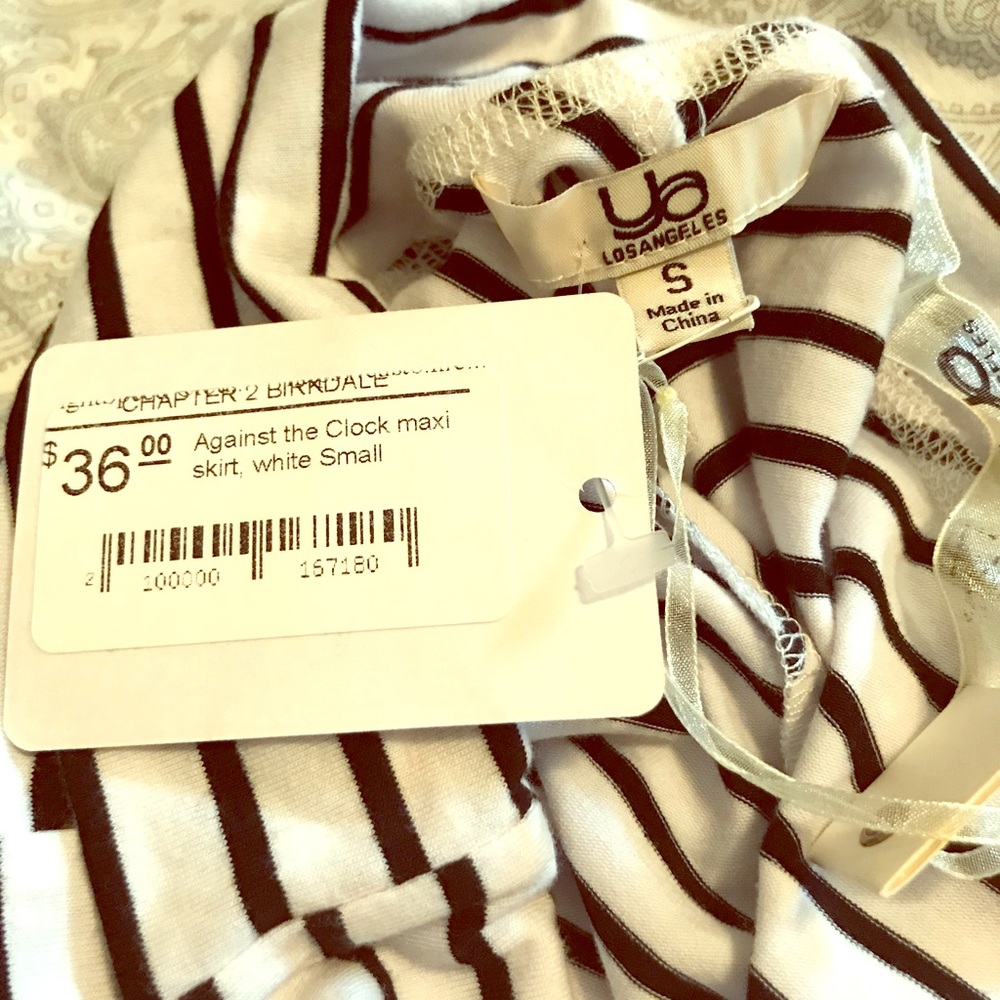 Ya Los Angeles Black and white Maxi Skirt