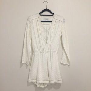 WAYF EMBROIDERED ROMPER