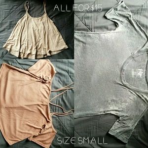 I'm selling all these shirts for a low price.