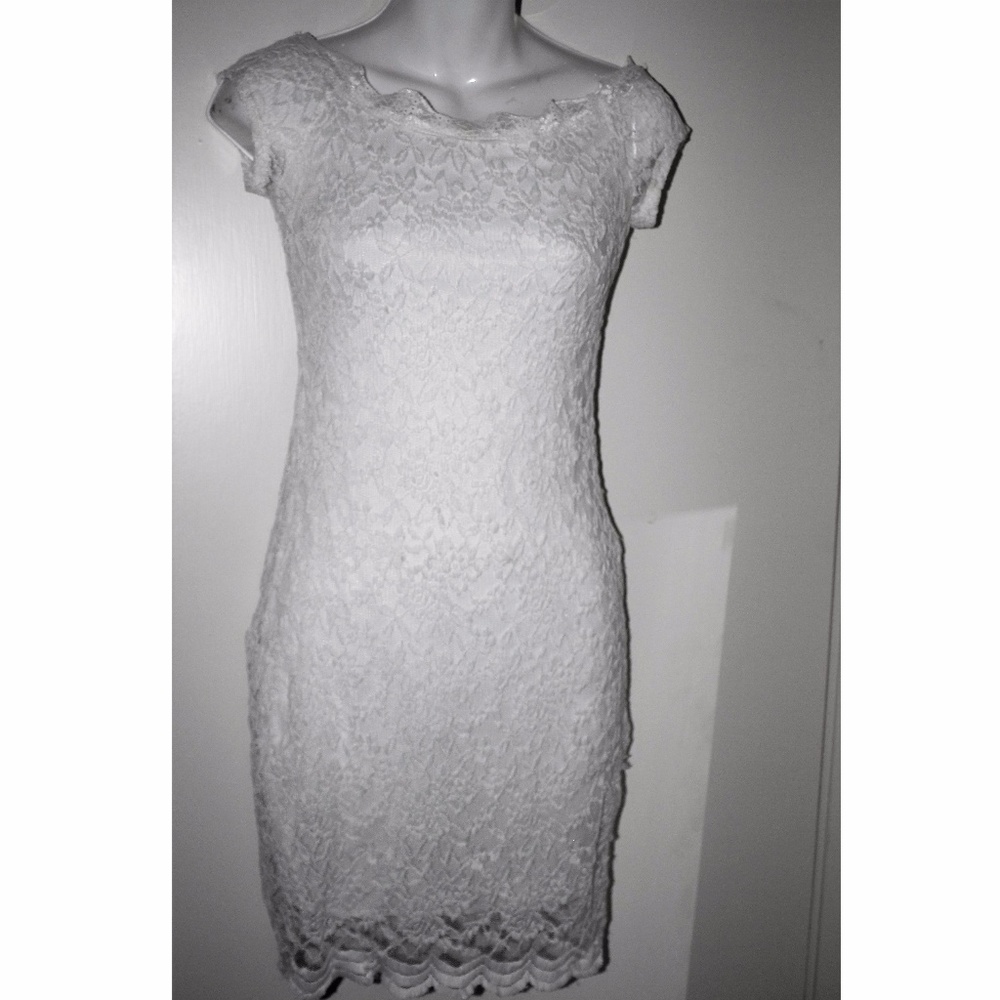 White lace dress