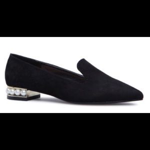 Michelle Pearl Accent Black Flat, Size 12m