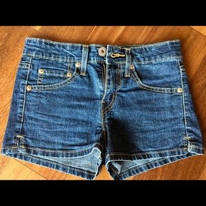 Super low fitting blue Jean shorts