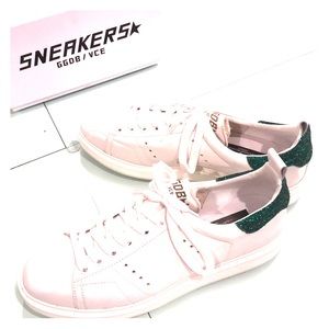 Authentic Golden Goose Sneakers green sparkle