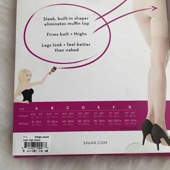 🆕1 pair left !! SPANX Sheers!🆕 - Picture 3 of 4