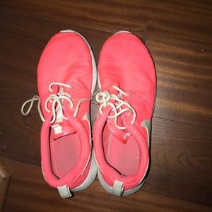 Pink Nike shoes