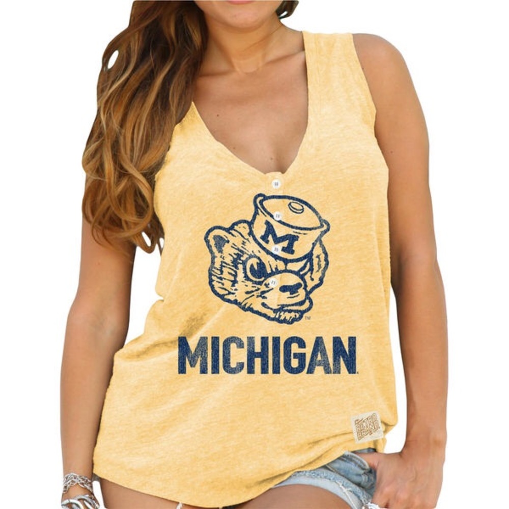 University of Michigan wolverines tank top