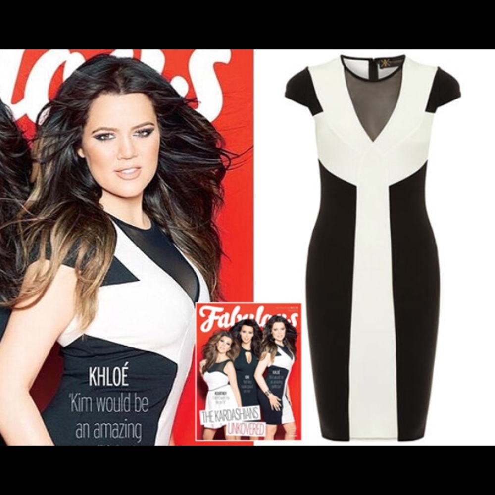 Kardashian’s white and black dress 🌷