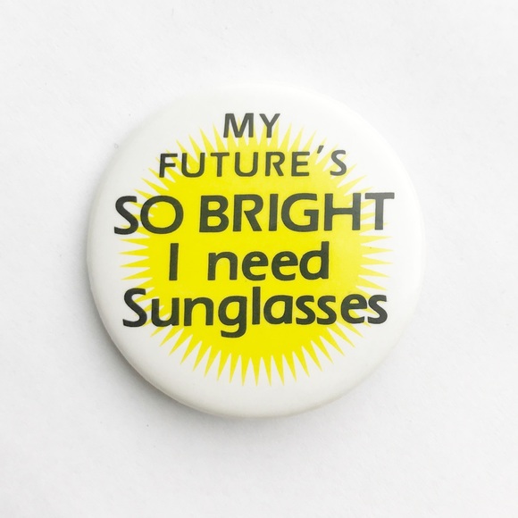 Vintage Accessories - Vintage Bright Future Pin