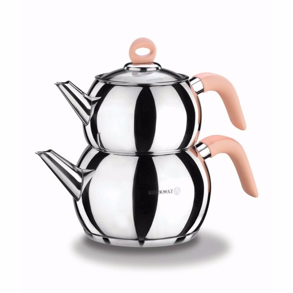 Turkish Teapot Set Korkmaz Flamingo A059 NIB - Picture 1 of 2