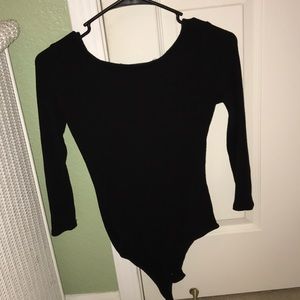 OPEN BACK RIBBED BODY SUIT