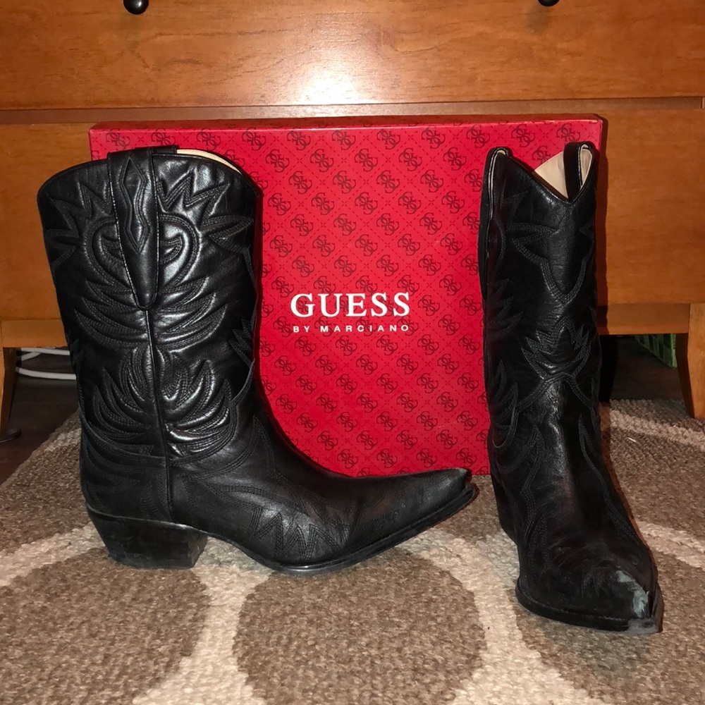 Guess By Marciano Cowboy Boots - Pointed Toe