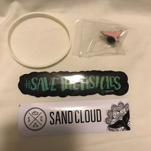 Sandcloud stickers and Pin
