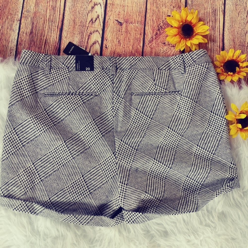 CCO NWT Torrid herringbone trouser shorts size 20 - Picture 6 of 8