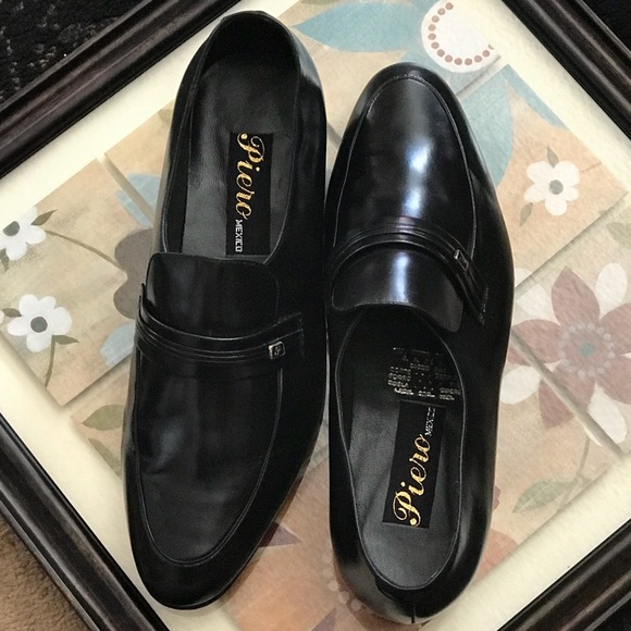 Men All Leather Dress Shoe Piero Mexico Size 9 main image 7