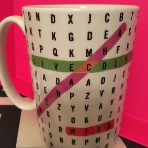 Kate Spade Word Search Mug