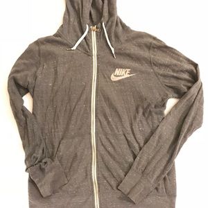 Light gray heather Nike zip up