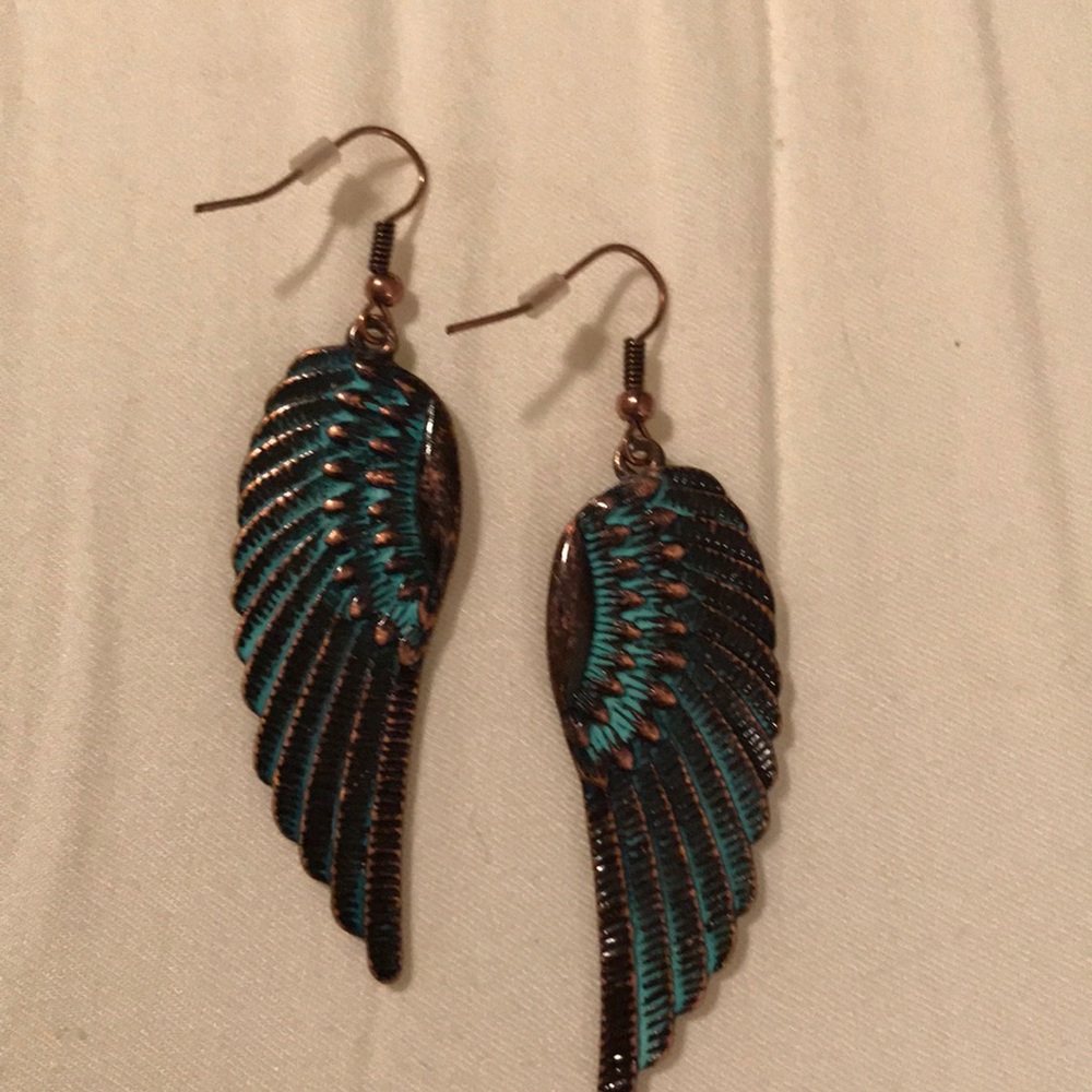 Angel wing earrings