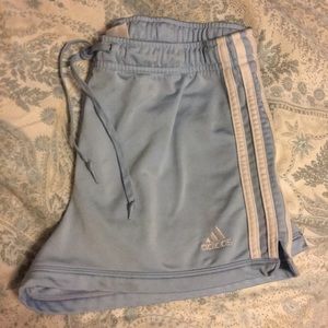 Adidas baby blue athletic shorts!!
