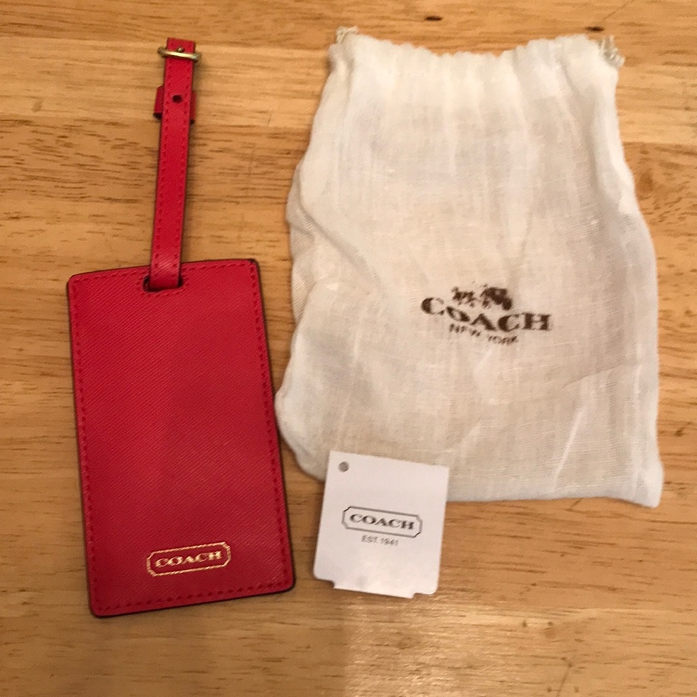 Coach luggage tag