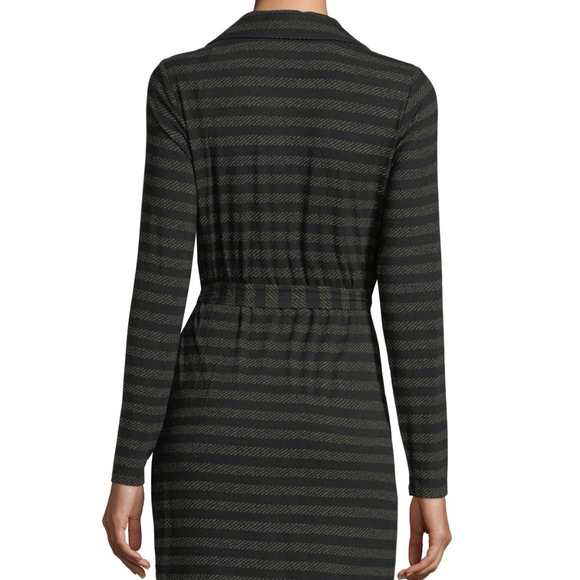  Michael Kors Striped Belted Dress - Picture 4 of 5